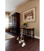 18.45 Sf Hardwood Style Flooring Laminate, Dark Mocha Hand Scraped Case 18.45 Sf Hardwood Style Flooring Laminate, Dark Mocha Hand Scraped Case
