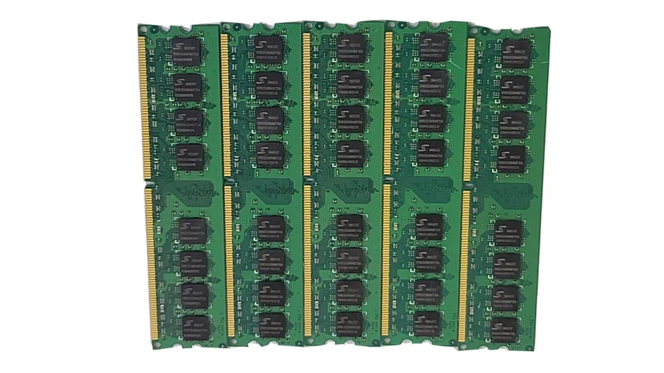 Lot 5 ProMOS 5GB(5X1GB) 2Rx8 DDR2-800-CL6 PC2-6400 240pin DIMM V916764K24QCFW-G6 - Image 2 of 4
