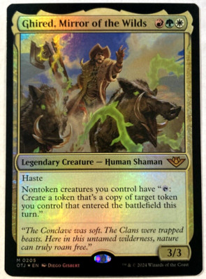 MTG Ghired, Mirror of the Wilds *FOIL* Outlaws of Thunder Junction