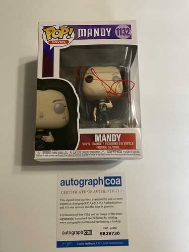 Andrea Riseborough signed autographed Mandy Funko Pop ACOA Rare