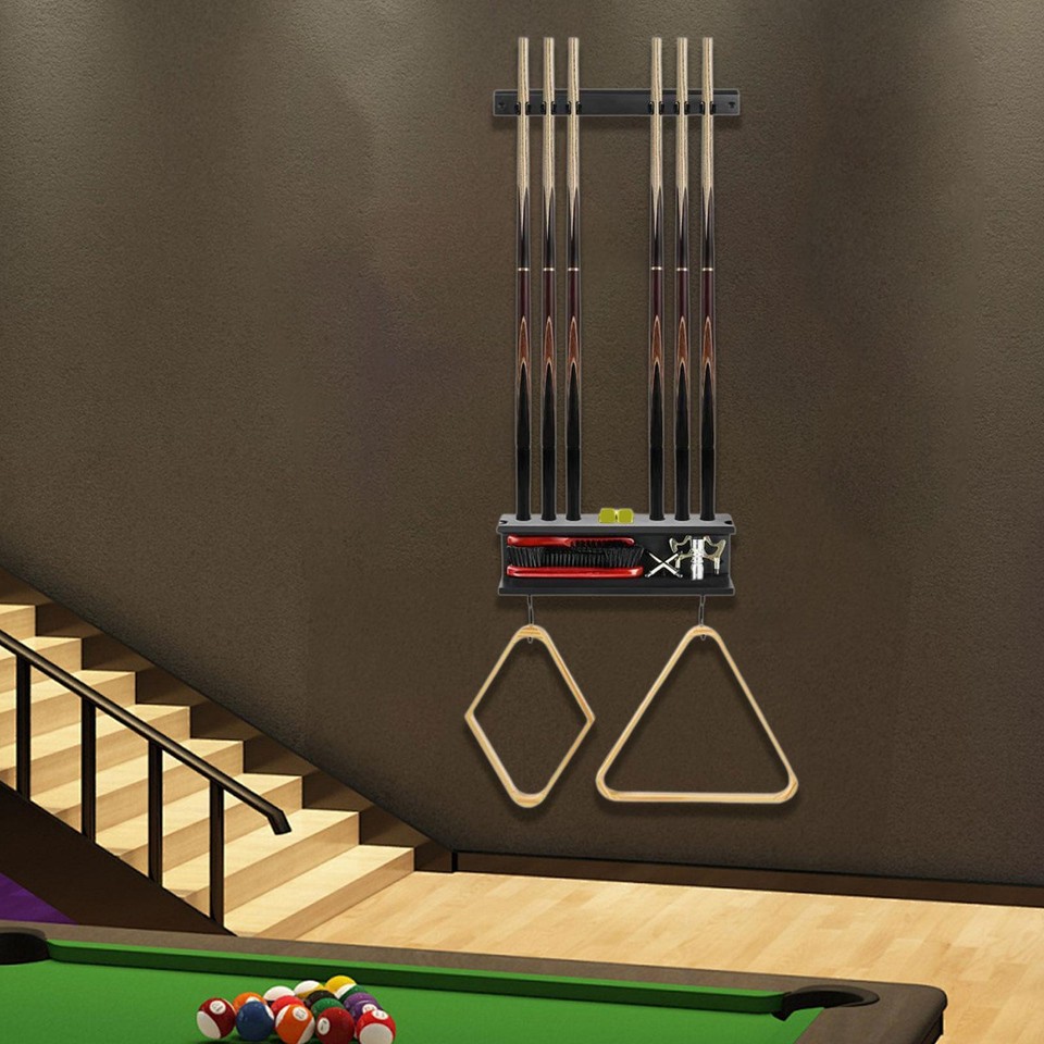 Billiard Pool Cue Rack Billiard Pool Cue Holder for Players Game Room