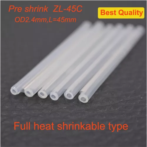 2500pcs φ2.4 mm Pre-Shrunk Fiber Optic Fusion Splice Protector Sleeve 45mm