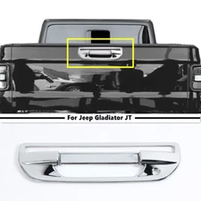 For Jeep Gladiator JT 2020-2025 ABS Chrome Rear Door Tailgate Handle Trim Cover