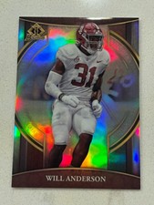 WILL ANDERSON Alabama 2022 Bowman University Chrome Football INVICTA insert QTY