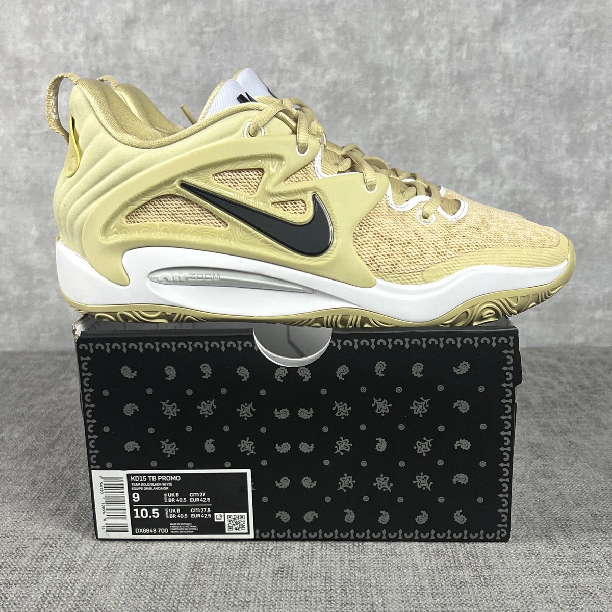 Nike KD 15 TB Promo Team Gold DX6648-700 Men Size 9 | eBay display picture 2