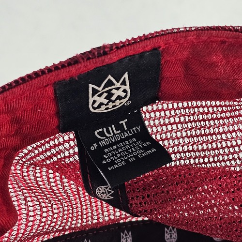 Truckermütze Kult der Individualität rot Druckknopflasche Einheitsgröße - Bild 9 von 11