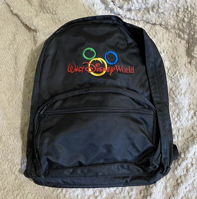 VINTAGE Walt Disney World Backpack 90s Retro Book Bag Tote  display picture 1