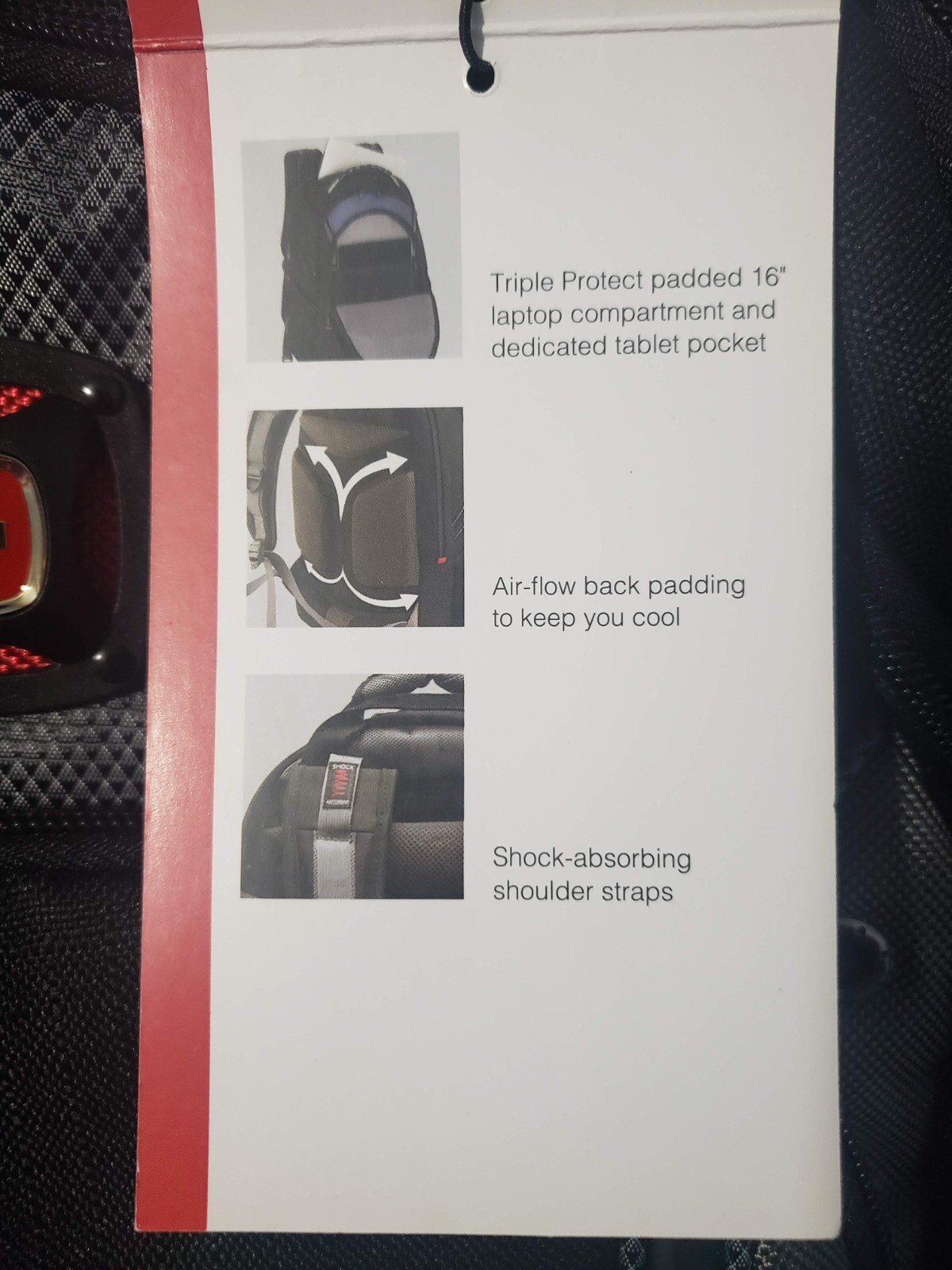 New Laptop Backpack Swissgear Wegner Black / Grey Swiss Gear