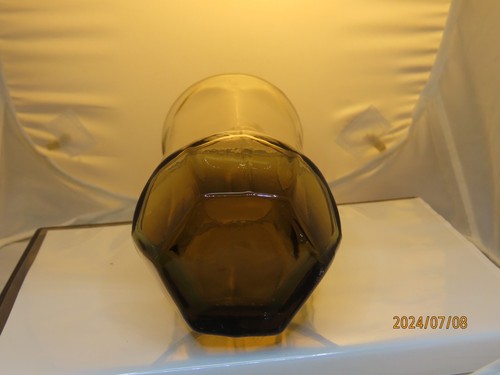 Set (5) DUZ Promo Brown 5 1/2 Inch 6 Sided Tumblers in Boxes + 6 1/2 Goblet - Picture 7 of 8