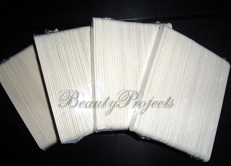 5,000pcs White Mini Manicure Nail File 100/100 Grit 13cm Bulk Lot - Wood Center - Image 3 of 4