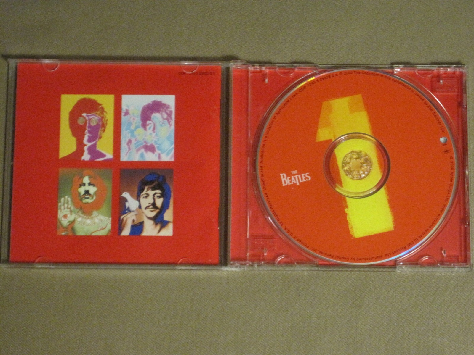 LOT OF 6 BEATLES CDS 1 LET IT BE ABBEY ROAD SGT. PEPPER'S JOHN LENNON