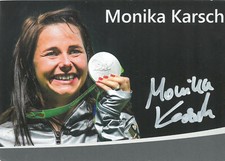 ORIGINAL signierte Autogrammkarte MONIKA KARSCH Olympia-Silber 2016 Schie&szlig;en