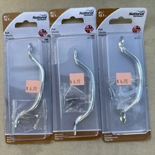 Lot Of 3 Stanley N117-713 4.38” Zink Screen Door Pull with Screws