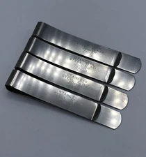 Vintage Stainless Steel Clasp Junior Japan 3.25" Sewing Hemming Clip Set of 4