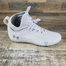 Under Armour Spotlight Lux MC 2.0 Mens Shoes Sz 9.5 White Sports Football Cleats