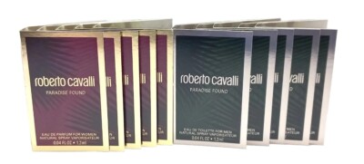 Roberto Cavalli Paradise Found 6 ml Women + 6 ml Men 10 x 1,2 ml Parfum Proben 