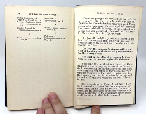 How to Supervise People Alfred Cooper, Vintage 1941 1st Edition Hard Cover Book - Imagen 6 de 6