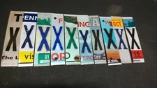 LOT OF 10 LICENSE PLATE LETTERS LETTER X FOR ARTS AND CRAFTS PROJECTS SIGNS