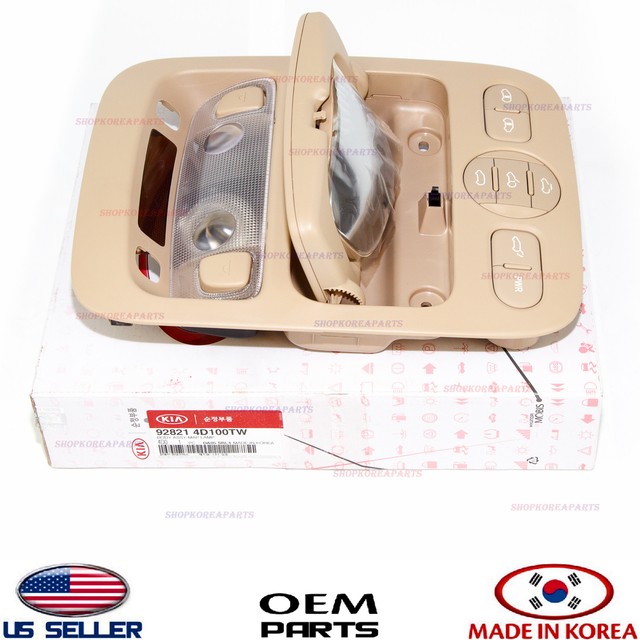 OVERHEAD CONSOLE LAMP BEIGE SLIDING DOORS GENUINE! KIA SEDONA 0614