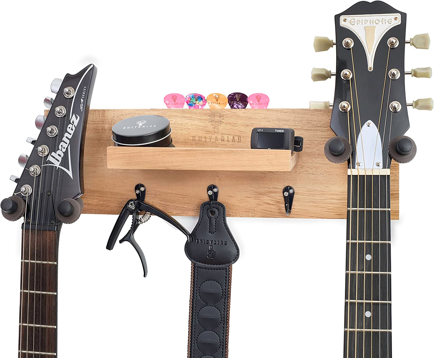 Guitar Wall Mount, Guitar Holder for Wall - Bass & Electric Guitar Hanger..