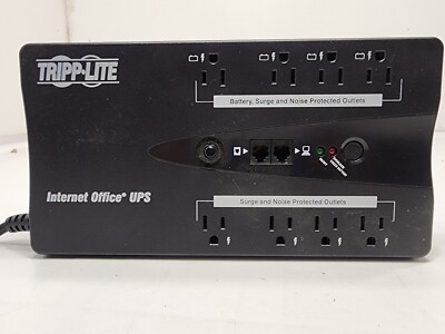 Tripp Lite Battery Back Ups Internet Office Surge Noise Protected Outlets Black