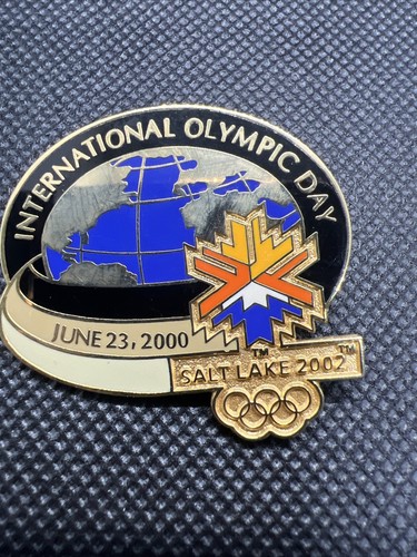 RARE "INTERNATION OLYMPIC DAY" 2002 SALT LAKE CITY OLYMPIC GAME PIN 2022 - Picture 5 of 5