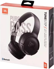 NEW JBL Tune 570BT Wireless Bluetooth Stereo On-Ear Headphones with Mic -  Black