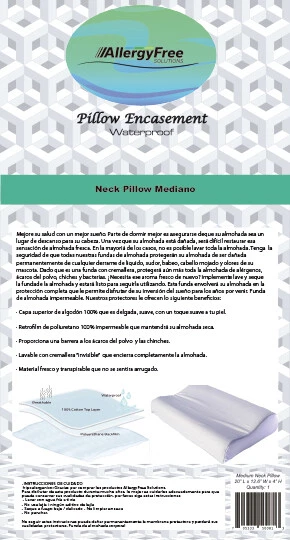 PROTETOR DE TRAVESSEIRO DE PESCOÇO COM ZÍPER IMPERMEÁVEL E RESPIRÁVEL COMPATÍVEL TEMPUR PEDIC - Imagem 2 de 2