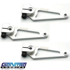 Go Nitro Hobbies 23T Aluminum A Spec Servo Arm 3 Silver JR / Airtronics / KO