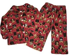 NICK NORA Toddlers PUPPIES Flannel Pajama Set 18 Months Red CUTE