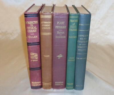 Textbooks~ Plant Physiology, Physical Geology, Practice & Applied Silviculture +
