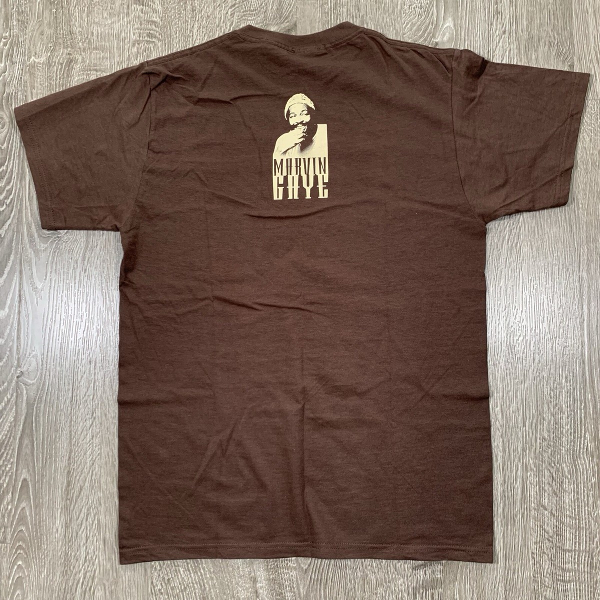 Vintage 2004 MARVIN GAYE T-Shirt ZION Rootswear BROWN, MEDIUM | eBay