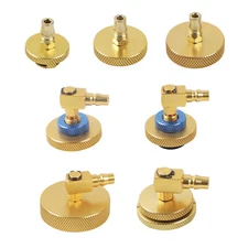 7pcs Master Cylinder Adapter Kit Brake Fluid Bleeder Machine Tool Adapter Set US