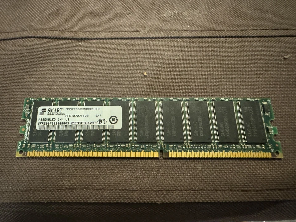 SG5723285D8D6CLSH2 Smart Modular 256MB PC2700 DDR-333MHz ECC Unbuffered Memory - Image 2 of 2