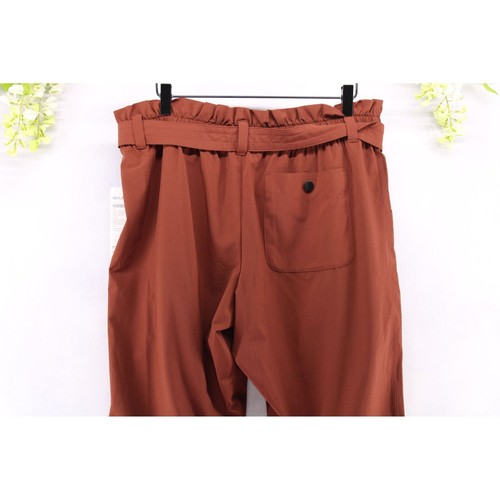 Athleta Damen Skyline Hose Gürtel Taille Cognac Braun Gr. 12 NEU - Bild 4 von 14