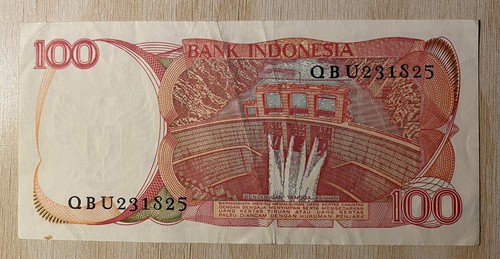 Indonesia 100 Rupiah Currency Banknote Money Bill - Picture 2 of 2