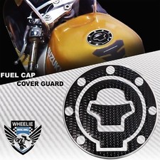 BLACK & CHROMED SILVER GAS TANK FUEL CAP COVER PROTECTOR 97-03 GSXR-600/750/1000