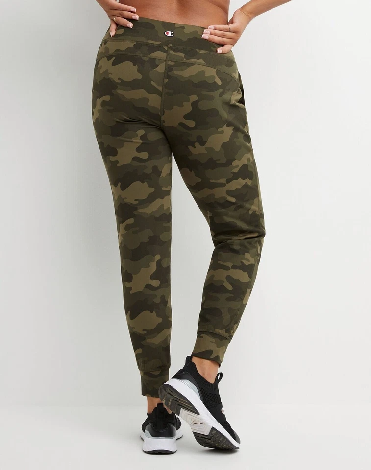 Pantalones de chándal Champion verde camuflaje tacto suave Foto 3 de 4