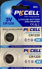 CR1220 PKCELL LITHIUM BATTERIES (2 piece) 3V watch New Authorized USA Seller