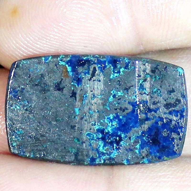 Piedras preciosas de azurita 47,55 quilates cojín natural cabujón gemas de azurita 18x30x4 mm BC-55 Foto 3 de 4