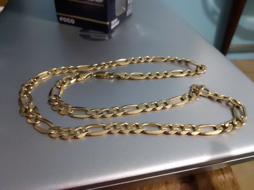 Real 14K Yellow gold Figaro Chain Style 