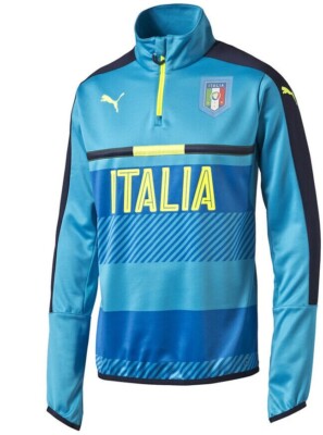MENS ITALY ITALIA 2016/2017 TRAINING SOCCER FOOTBALL SHIRT JERSEY MAILLOT SIZE S