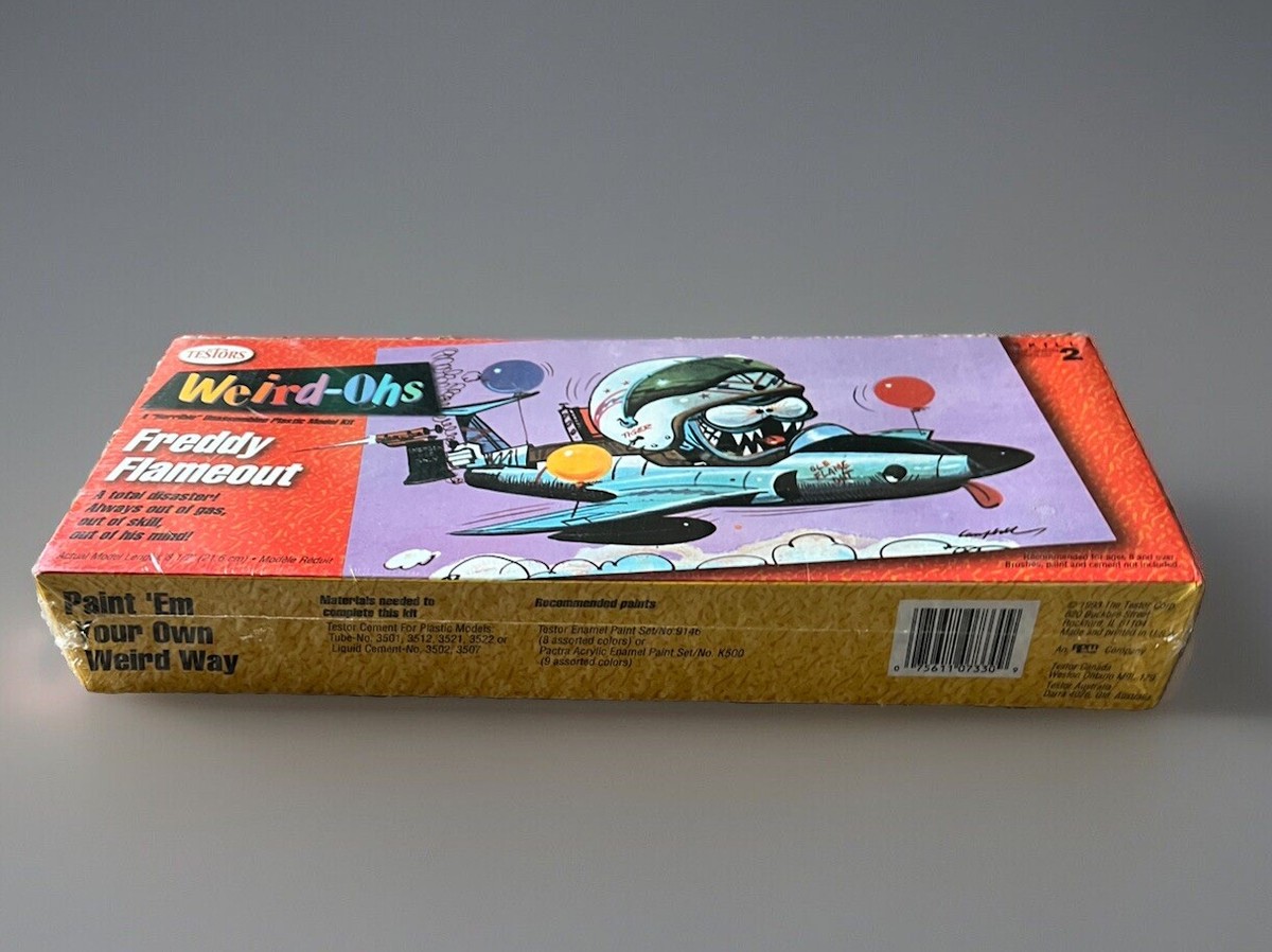 ビンテージ63年Hawks製 Weird-ohs Freddy Flameout Testors Weird-ohs Freddy Flameout Airplane Plastic Model Kit