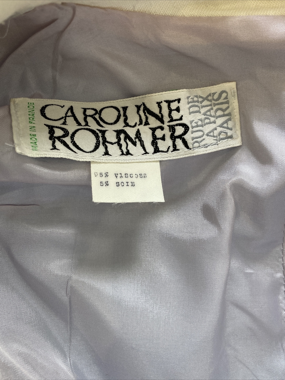 1970s Blue/Cream Button Through Coat Dress by Caroline Rohmer, Paris 10