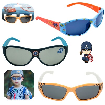 UV400 Augenschutz Sonnenbrille 13 cm, polarisierte ausgefallene Sonnenschirme für Kinder Jungen 3+ Jahre
