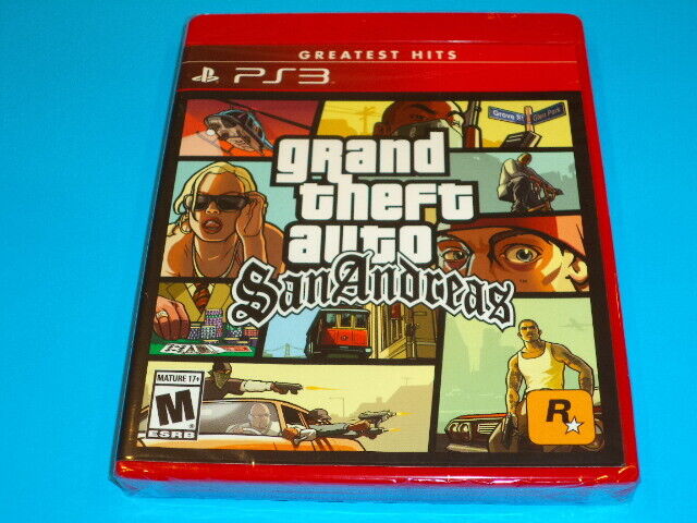 Grand Theft Auto San Andreas Playstation 3 PS3 Rockstar Brand New Free  Shipping 710425476938