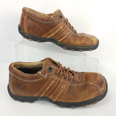 DR. MARTENS 8A99 Brown Leather Lace Up Air Cushion Shoes  display picture 1