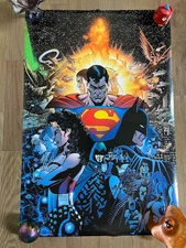 INFINITE CRISIS  24" X 36" NEW DC COMICS GEORGE PEREZ (SUPERMAN BATMAN)