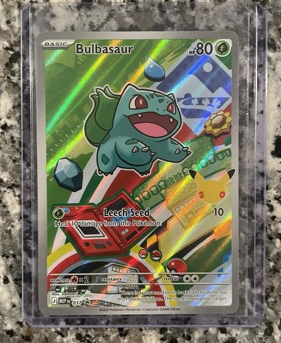 Pokémon 30th Anniversary Bulbasaur MEP #037 First Partner Illustration Rare NM