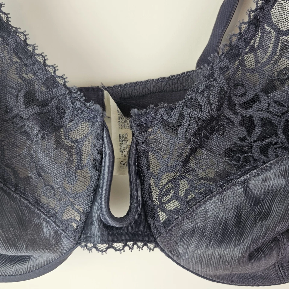 Sujetador vintage Bali 36B estilo 2232 púrpura con aros sin forro encaje Foto 3 de 4